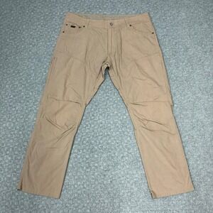 Kuhl Pants Mens 38x30 Khaki Hiking Stretch Vented Crotch Knee Outdoor 5131 Norm
